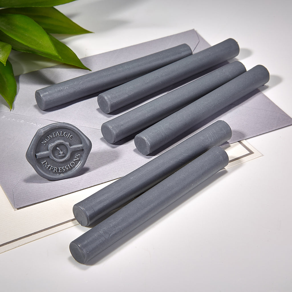 Dark Gray Premium Glue Gun Sealing Wax -Pack of 6 - Nostalgic Impressions