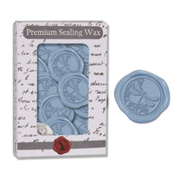 Dragonfly Adhesive Wax Seal Quick-Ship Stickers 25PK-Slate Blue
