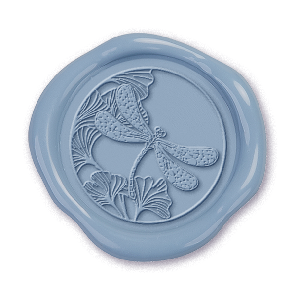 Dragonfly Adhesive Wax Seal Stickers for Envelopes and Invitations (25-Pack)