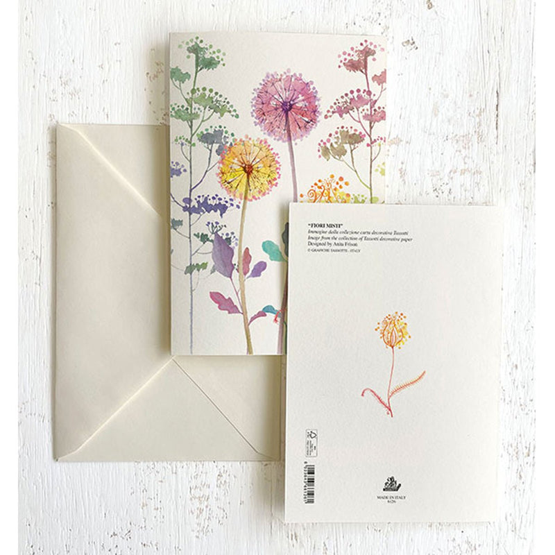Dandelion Italian Note Cards Boxed Sets 4x6" - by Tassotti Italy 8/8 - Nostalgic Impressions
