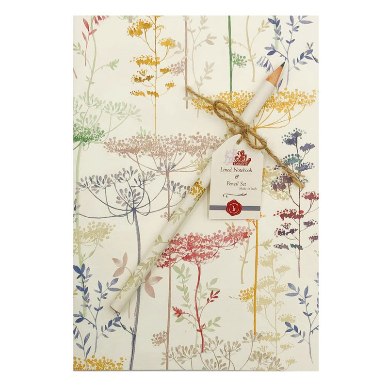 Fiori Al Sole Notebook Gift Set with matching Pencil 6x8