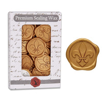Fleur de Lis Adhesive Wax Seal Quick - Ship Stickers 25PK - 6 Colors - Nostalgic Impressions