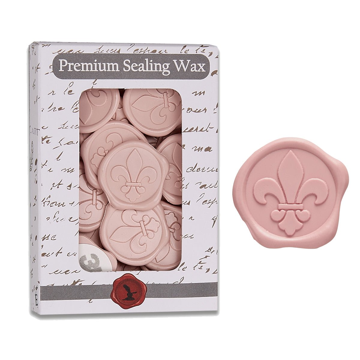 Fleur de Lis Adhesive Wax Seal Quick - Ship Stickers 25PK - 6 Colors - Nostalgic Impressions