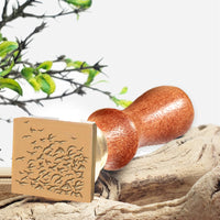 Flock of Birds Square 1 1/8" Wax Seal Stamp #3547-USA Handcrafted