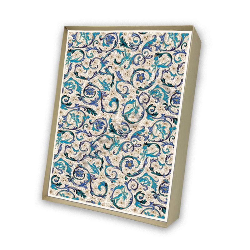 Italian Note Cards Boxed Sets 4x6" - Florentia Azzure - By Tassotti Italy 8/8 - Nostalgic Impressions
