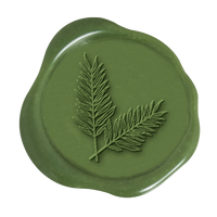 Fern Adhesive Wax Seal Stickers for Envelopes and Invitations (25-Pack)