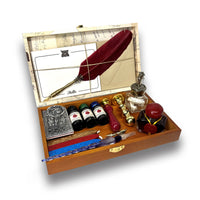 Classic Wooden Desktop Writing Keepsake Box –Stationery & Writing Organizer-Made In Italy by Nostalgic Impressions