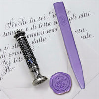 Fleur De Lys Antique Bronze Wax Seal Stamp - Handcrafted in Italy - Nostalgic Impressions
