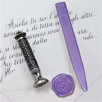 Fleur De Lys Antique Bronze Wax Seal Stamp - Handcrafted in Italy - Nostalgic Impressions