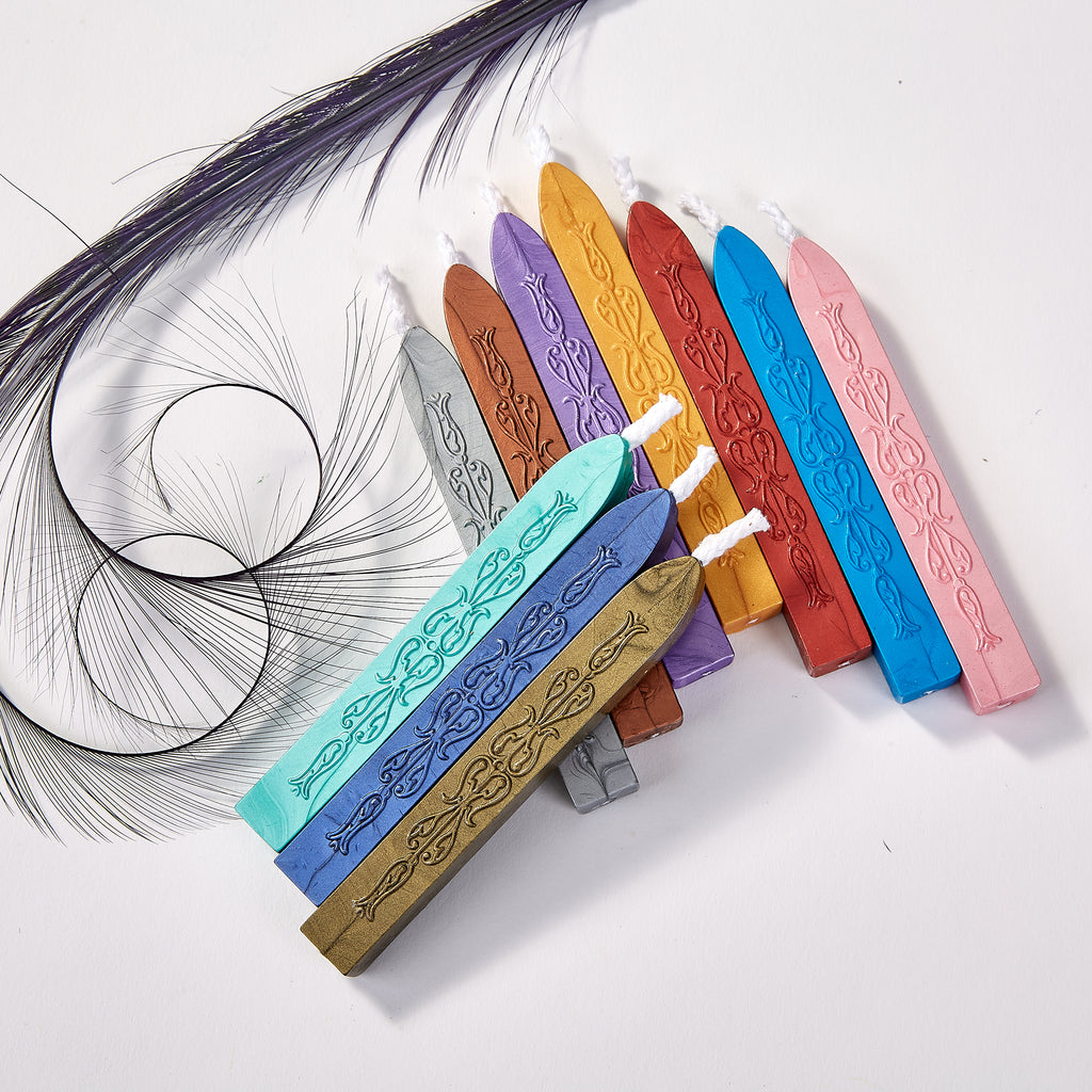 Flexible Premium Sealing Wax - Pack of 3 Sticks - Multi-Colors - Nostalgic Impressions