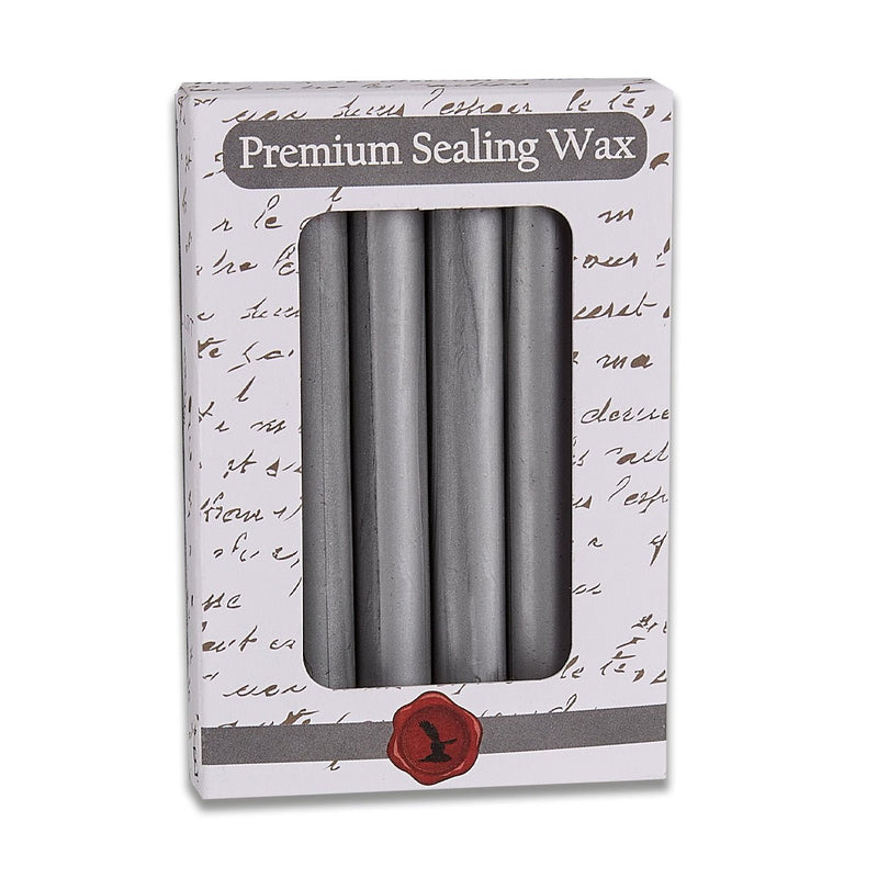 Metallic Silver Premium Glue Gun Sealing Wax - Pack of 6 - Nostalgic Impressions