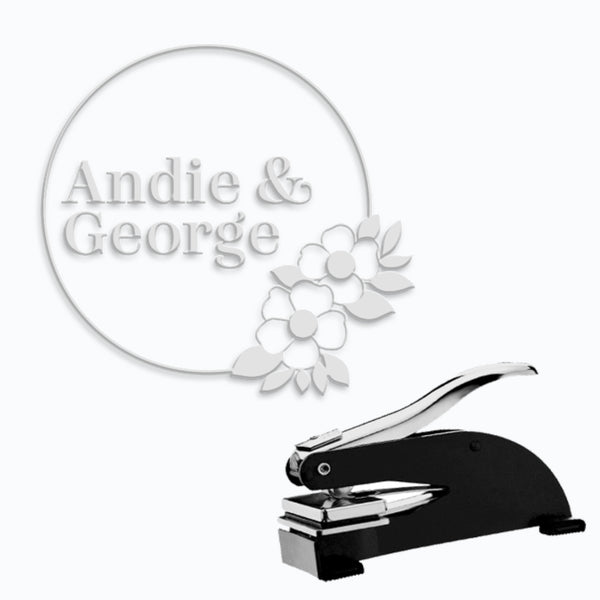 Round Paper Embosser with Names #2056 - 1.625" imprint - Nostalgic Impressions