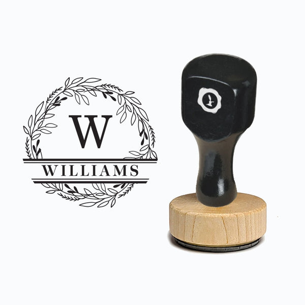 Names Vintage - style Rubber Stamp with Handle #2067 - Round 1 7/8" - Nostalgic Impressions