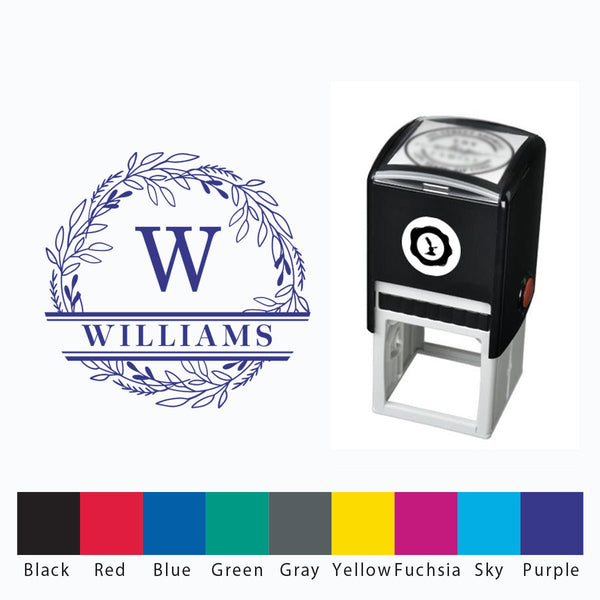 Names Self Inking Stamper with Black Ink cartridge Round 1 5/8" #2067 - Nostalgic Impressions