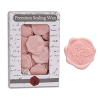 Pink Hydrangea Adhesive Wax Seal Quick - Ship Stickers 25PK - Nostalgic Impressions