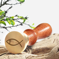 Ictus Fish  Religious Wax Seal Stamp #R846 -USA Handcrafted