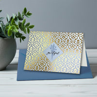 Gold Foil Grateful Boxed Note Cards set of 8 by Nostalgic Impressions