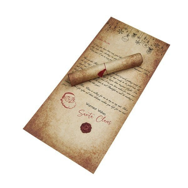 Aged Parchment Scroll Paper - 8" x 18” - Printed Antique Texture - 6 Pack - Printer Friendly