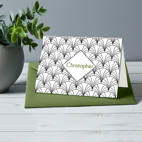 Personalized Name Foil Note Cards with Envelopes-8/8