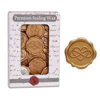 Infinity Heart Adhesive Wax Seal Quick - Ship Stickers 25PK - 2 Colors - Nostalgic Impressions