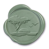 Lake Scene Wax Seal Stamp #7516- USA Handcrafted