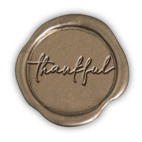 Thankful Wax Seal Stamp with Rosewood Wood Handle #1440 - Nostalgic Impressions