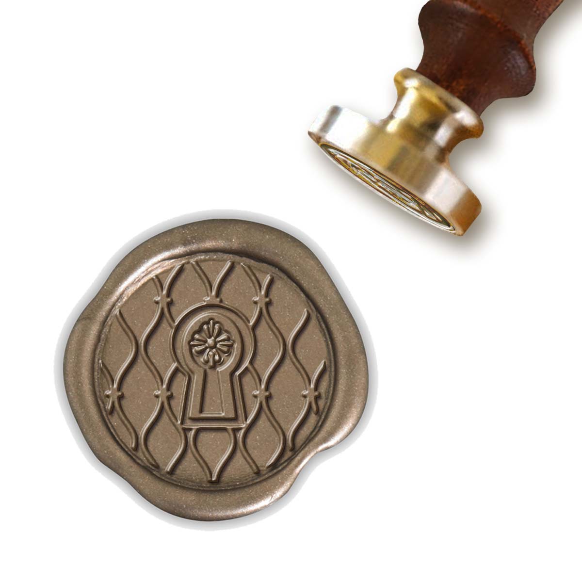 My Secret Door Wax Seal Stamp with Rosewood Wood Handle #5793 - Nostalgic Impressions