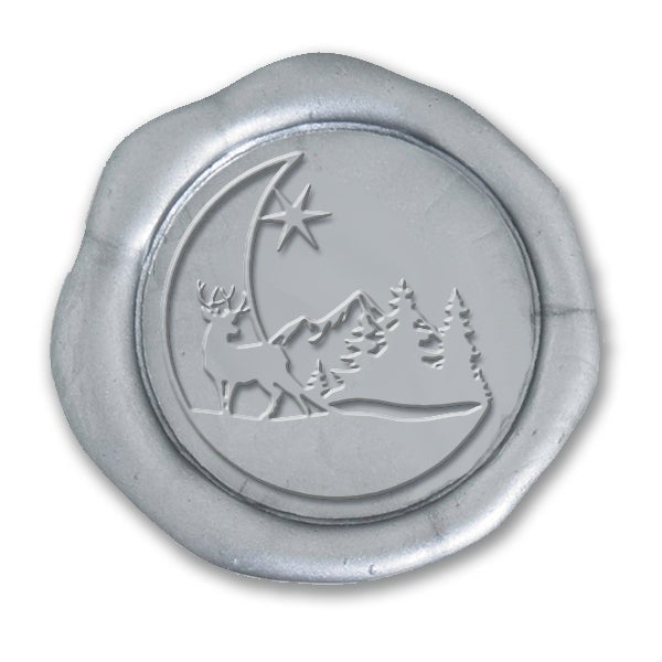 Tis The Season Christmas Wax Seal Stamp - Burgundy Wood Handle #6543 - Nostalgic Impressions