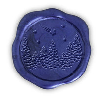 Winter Wonderland Christmas Wax Seal Stamp - Burgundy Wood Handle #6546 - Nostalgic Impressions