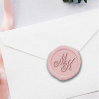 Intertwined Monogram Adhesive Wax Seals Fleurish LS245FL Bundle with Stamp