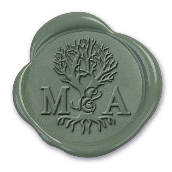 Family Tree Custom Wax Seal Stamp #J650SA with Multiple Font Choices & Preview - Nostalgic Impressions