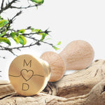 Trailing Heart Wedding Monogram Custom Wax Seal Stamp #2501