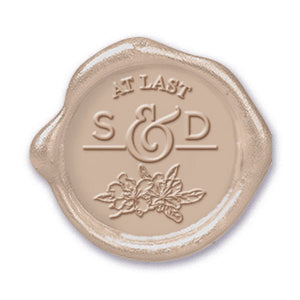 Fantasia At Last Wedding Monogram Custom Wax Seal Stamp #2504 - Nostalgic Impressions