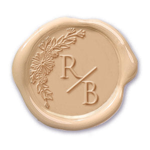 Giulia Wedding Monogram Custom Wax Seal Stamp 2 Letters #2507 - Nostalgic Impressions