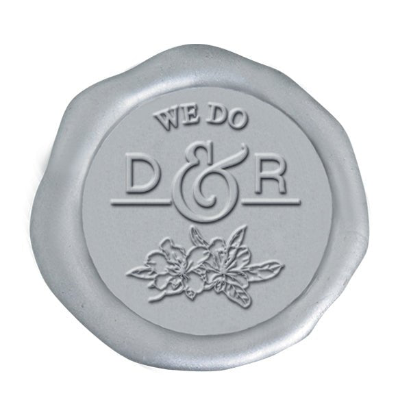 Fantasia We Do Wedding Monogram Custom Wax Seal Stamp - #2509 - Nostalgic Impressions