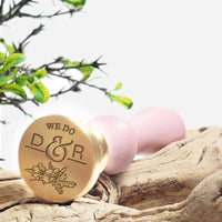 Fantasia We Do Wedding Monogram Custom Wax Seal Stamp - #2509 - Nostalgic Impressions