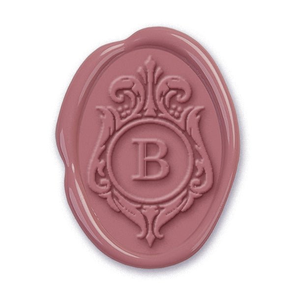 Filigree Oval Initial Custom Wax Seal Stamp #8853 - Nostalgic Impressions