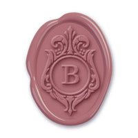 Filigree Oval Initial Custom Wax Seal Stamp #8853 - Nostalgic Impressions