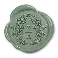 Tosca Wedding Monogram & Year Custom Wax Seal Stamp #2503 - Nostalgic Impressions