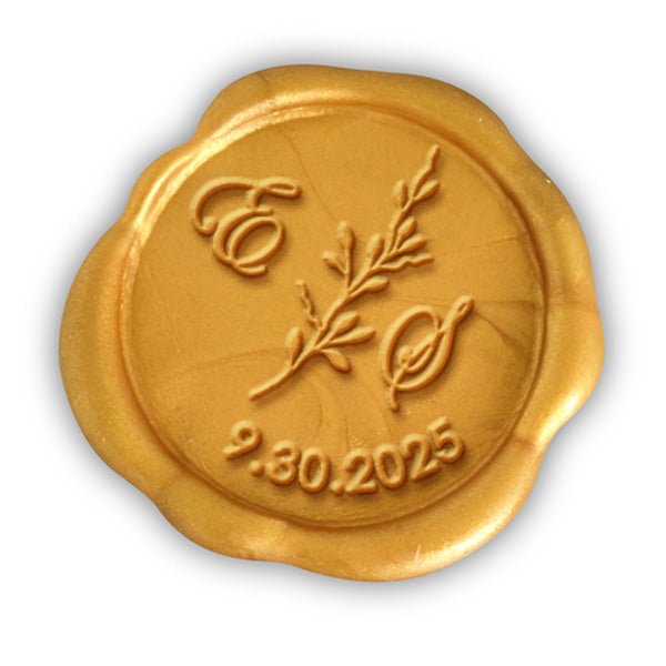 Rosemary Monogram Wax Seal Stamp #8710 - Nostalgic Impressions