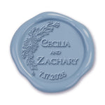 Cecilia Wedding Couple's Names  Date  Custom Wax Seal Stamp #2513