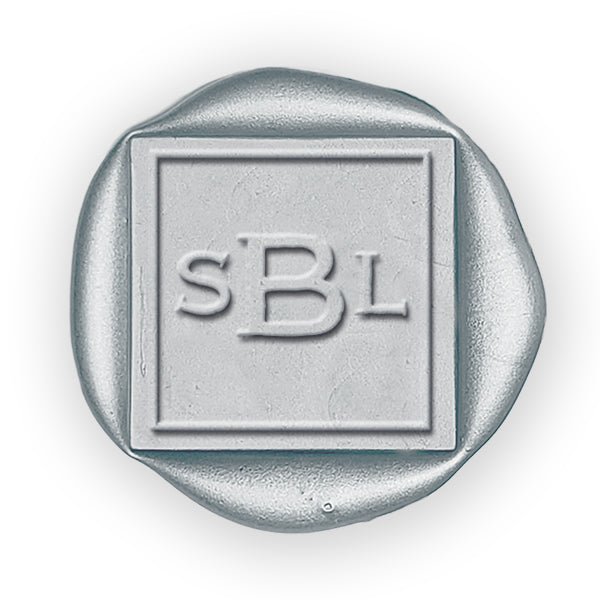 Gentry 3 Letter Custom Wax Seal Stamp - 1 1/8" Square #2523 - Nostalgic Impressions