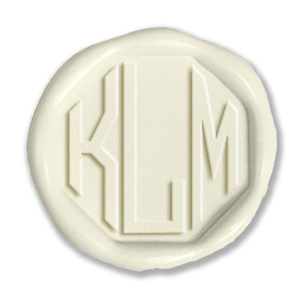 3 Letter Octagon Custom Monogram Wax Seal Stamp #72 - Nostalgic Impressions
