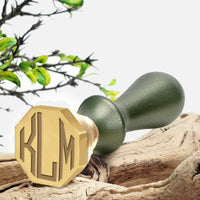 3 Letter Octagon Custom Monogram Wax Seal Stamp #72 - Nostalgic Impressions