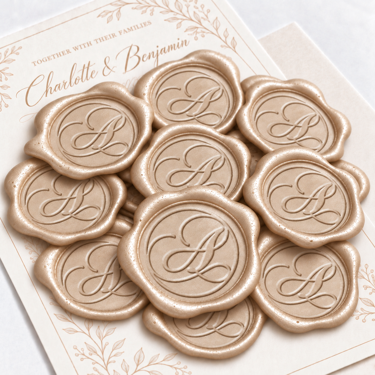 Calligraphy Script Adhesive Wax Seals #LS640