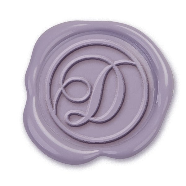 Custom Wax Seal Stamp - Calligraphy Circle with Border - #LS640CH - Nostalgic Impressions