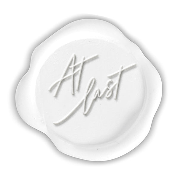 At Last Wedding Wax Seal Stamp with Choice of Handle #2585 - Nostalgic Impressions