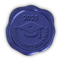 Graduation Custom Wax Seal Stamp with Rosewood Wood Handle #LSR903 - Nostalgic Impressions