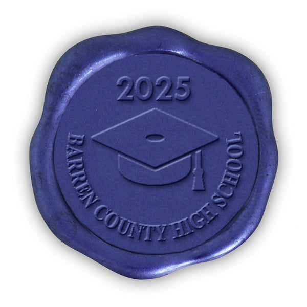 Graduation Custom Wax Seal Stamp with Rosewood Wood Handle #LSR903