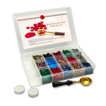 Sealing Wax Bead Kit Organizer with over 1200 Beads-multi colors